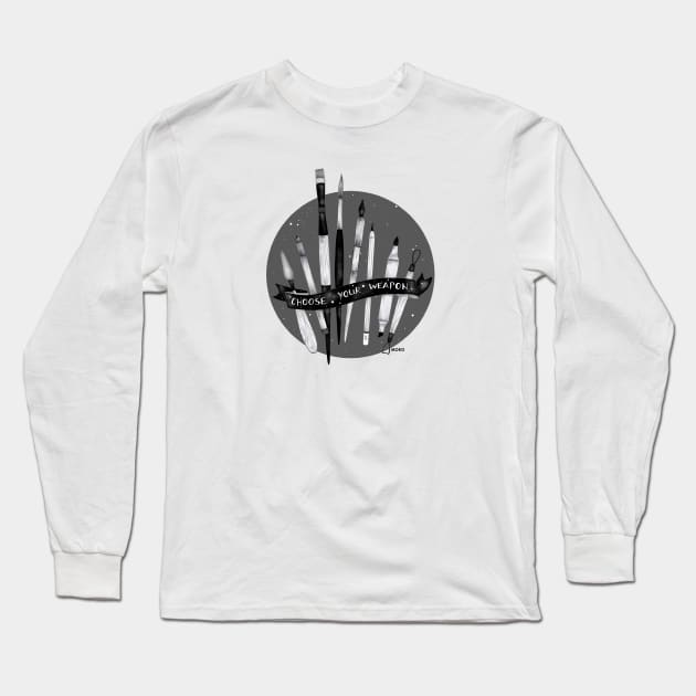 choose your weapon Long Sleeve T-Shirt by MOKO